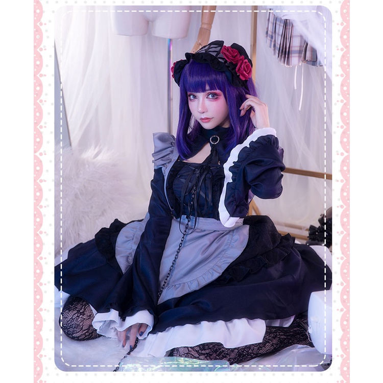 My Dress-Up Darling Cosplay Kitagawa Marin Anime Lolita Maid Dress Long ...