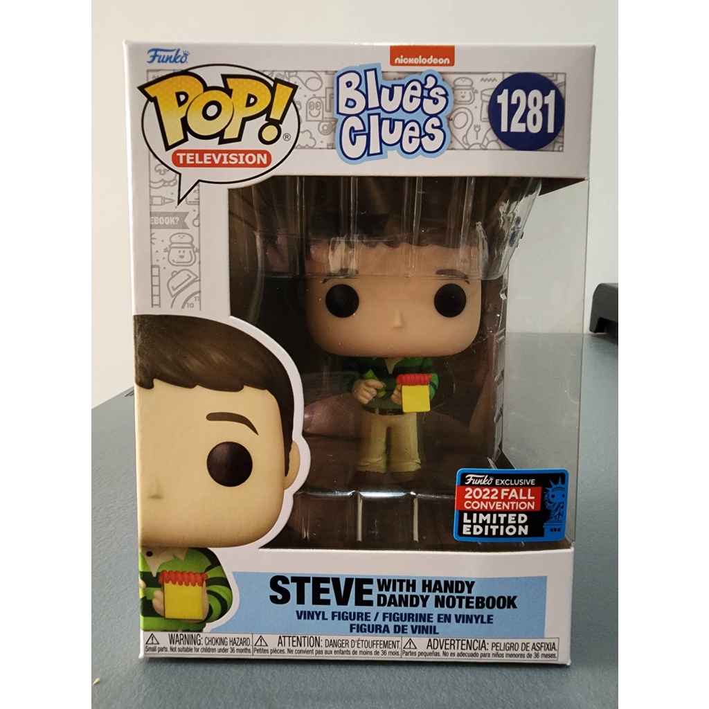 Steve With Handy Dandy Notebook NYCC Convention 2024 Sticker Funko Pop Exclusive