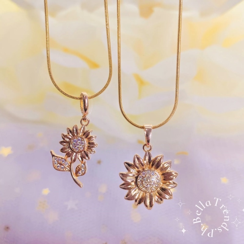 Sunflower deals necklace shopee