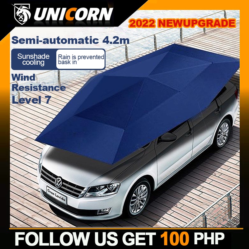 Car Sunshield Umbrella Car Cover Outdoor Protection Remote Control