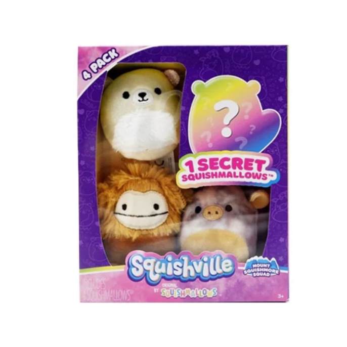 Squishmallows Squishville 4 Pack 2 Inch Mount Squishmore Squad | Shopee ...