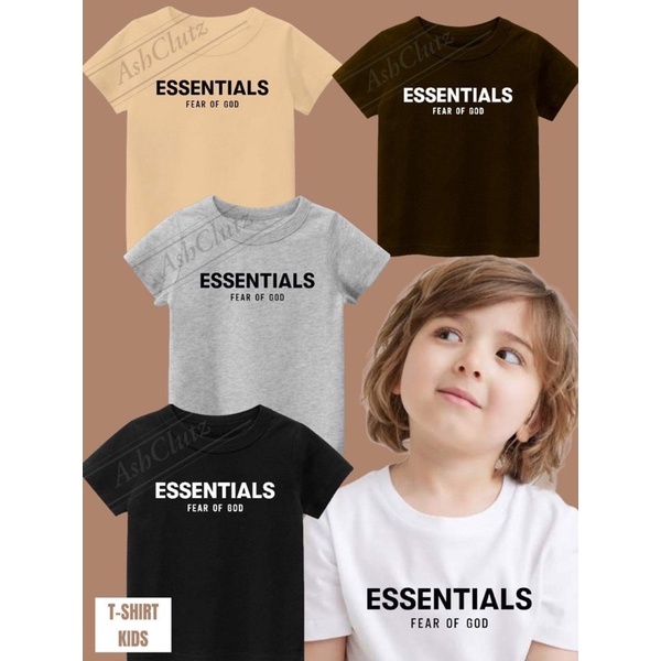 Essential Fear of god For kids Tees/TShirt unisex Cotton Shopee Philippines