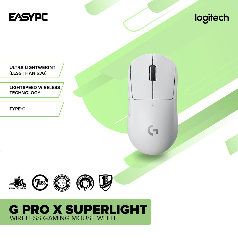 EasyPC | Logitech G Pro X Superlight ultra lightweignt 25000DPI ...