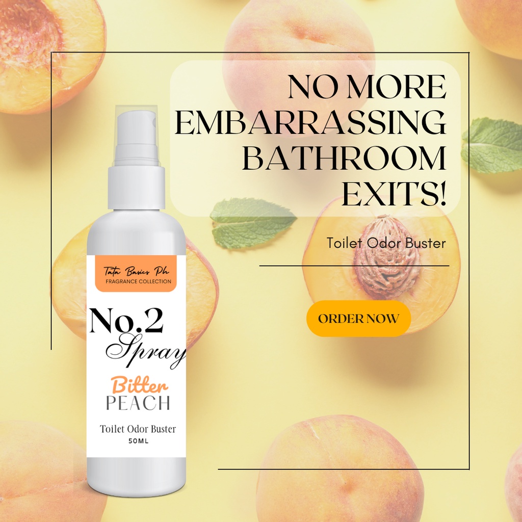 NO. 2 SPRAY BITTER PEACH TOILET AIR FRESHENER POOP SPRAY ODOR