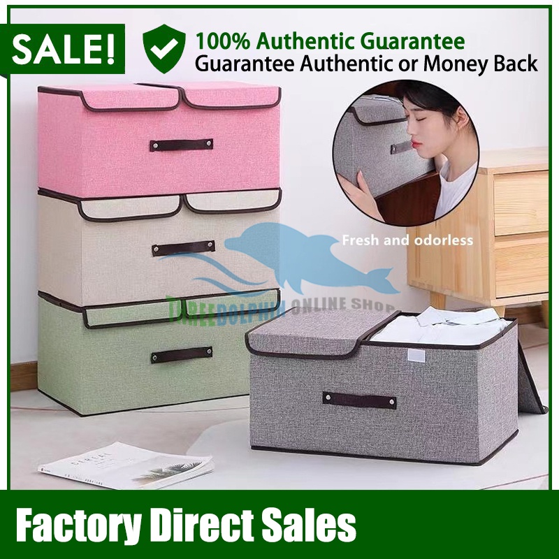 TH Storage Box Folded Garment Cloth Wardrobe Home Laundry Storage Box ...