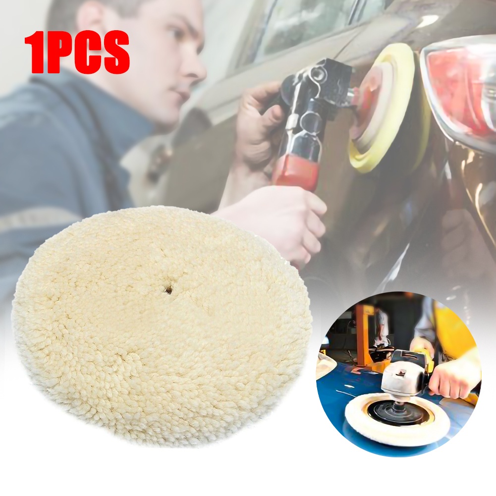 7 inch 180mm Soft Wool Clean Polishing Buffing Pad for Car Auto