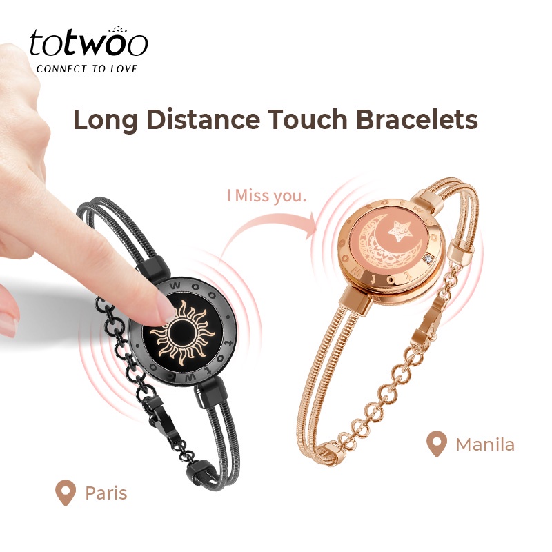 Sun & Moon Smart Bracelets/ Light up Bracelets for Couples – totwoo