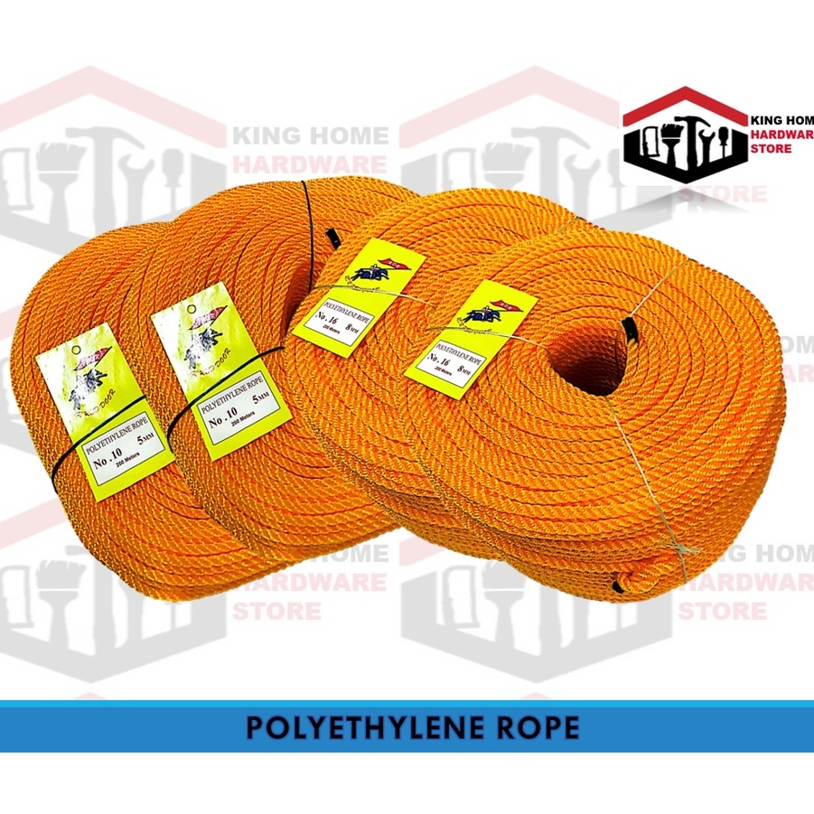 SANAPO 6mm10mm HIGH QUALITY POLYETHYLENE ROPE/NYLON ROPE (200METERS