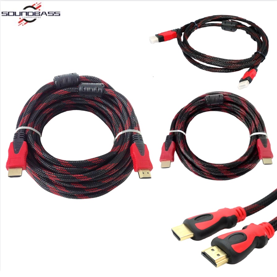 HDMI Cable High Speed 3m/5m/10m full HD 1080p High Speed HDMI Cable Red