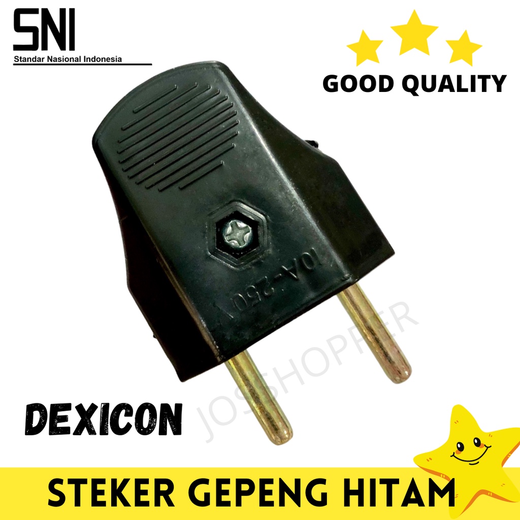 HITAM Ordinary BLACK FLAT PLUG ORDINARY PLUG BLACK PLUG ELECTRICAL PLUG ...