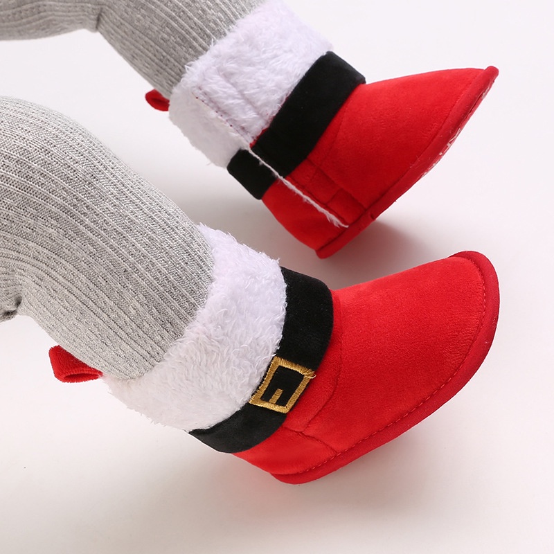 Baby santa shoes clearance