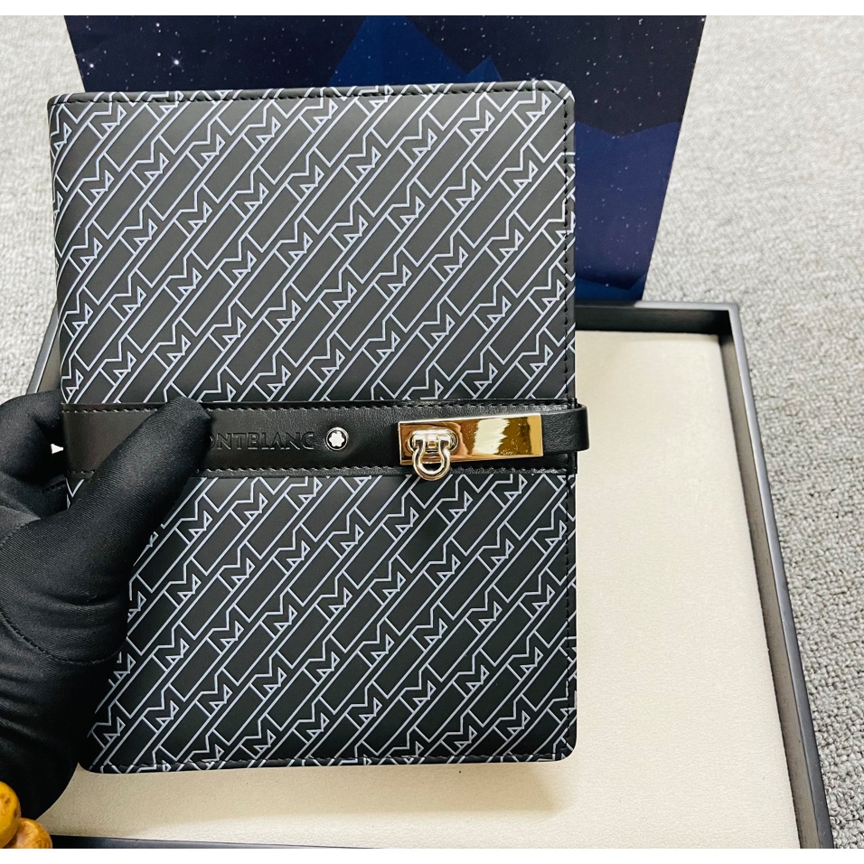 Looseleaf Notebook Notepad A5 Carbon Fiber Montblanc Notebook Comes