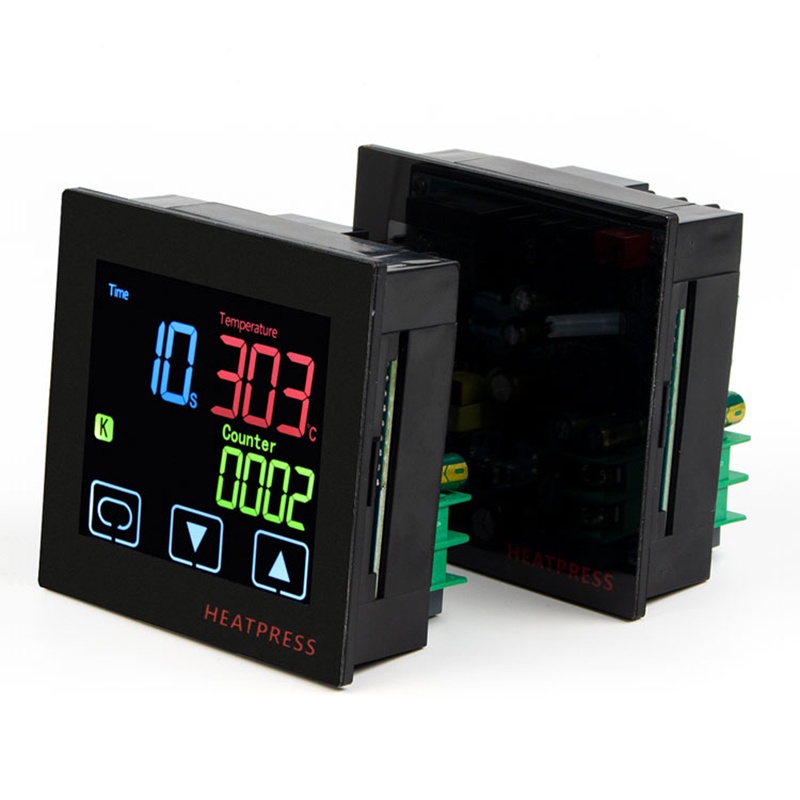 HEATPRESS thermostat with timer and counter function LCD display touch ...