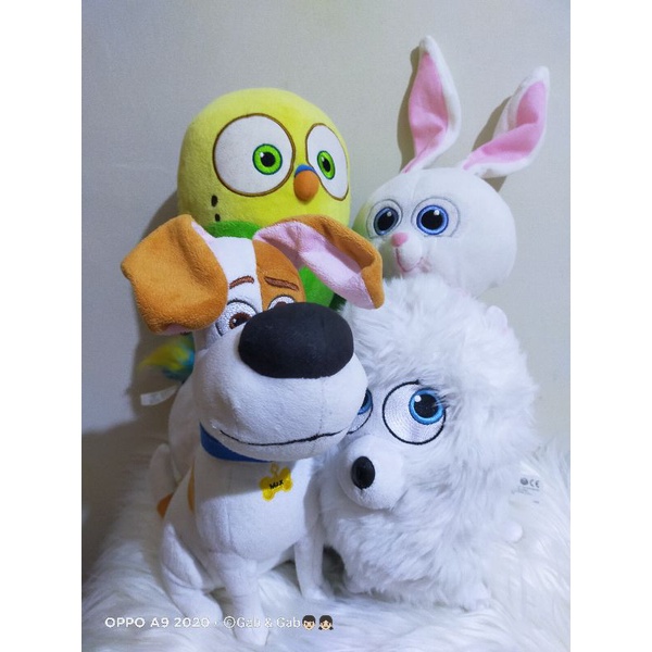 The Secret Life of Pets Animal Stuffed Toys Plush Max Gidget SweetPea SnowBall Dog Bird Bunny
