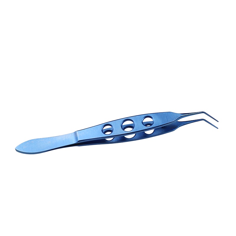 AL Titanium Flat Handle IOL Lens Tweezers Autoclavable Intraocular Lens