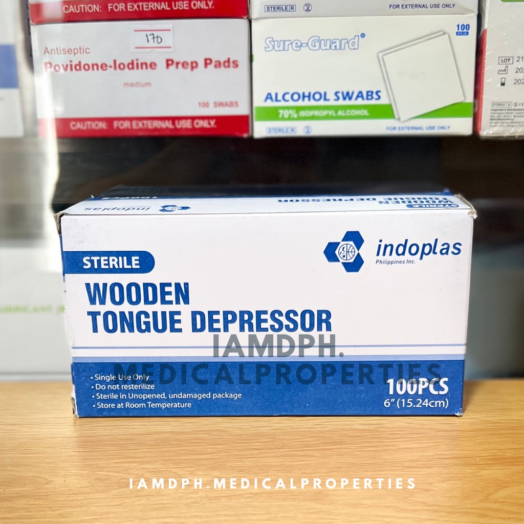 Indoplas - Wooden Tongue Depressor (100pcs) | Shopee Philippines