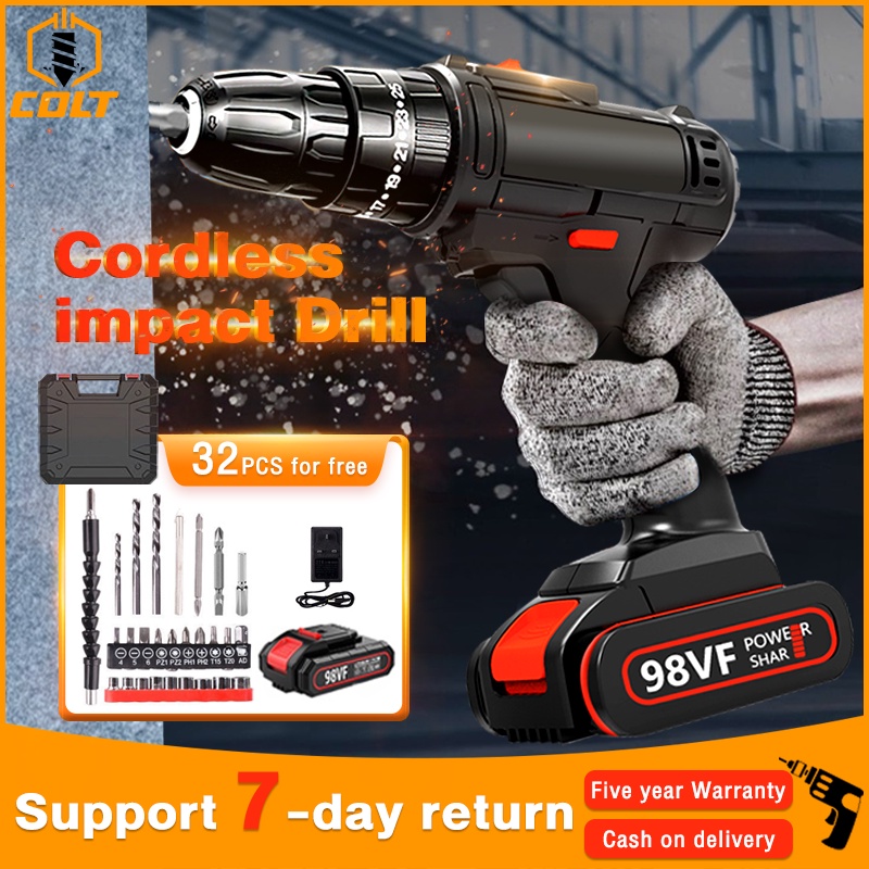 CLOT Cordless Impact Drill Powerful Cordless Drill Electric Cordless