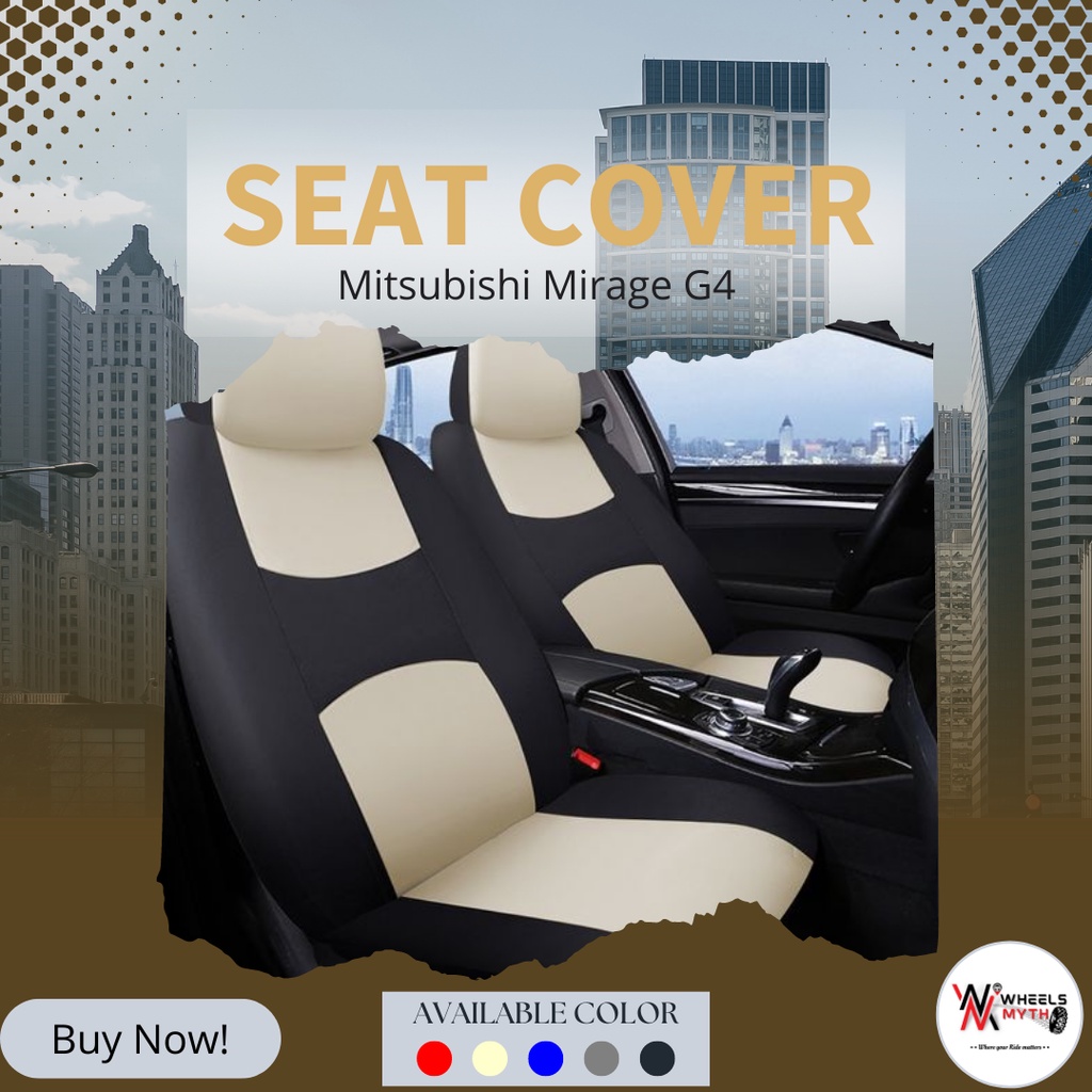 WM Mitsubishi Mirage G4 Seat Cover Suitable for 5 seater cars Plain