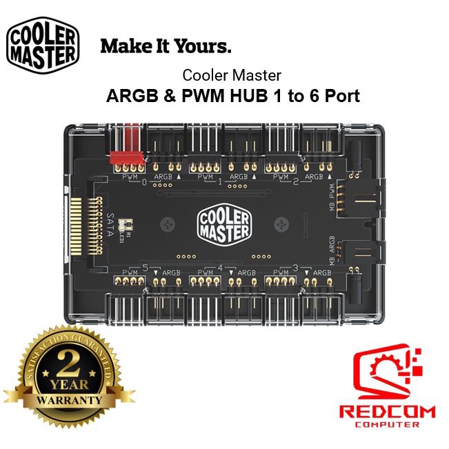 Cooler Master Masterfan ARGB And PWM Hub 6 Ports X 4 Pin PWM 6 Ports X