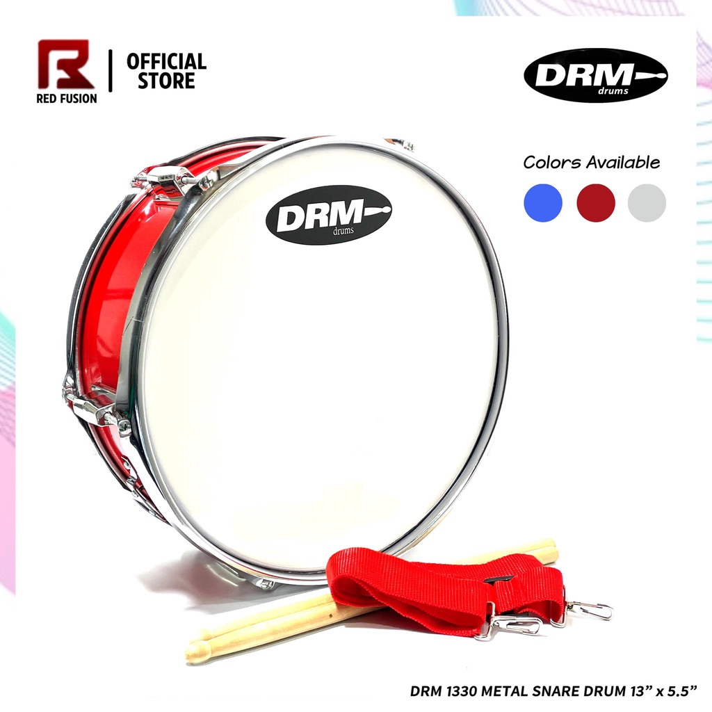 DRM 1330 Metal Snare Drum 13" x 5.5" Shopee Philippines
