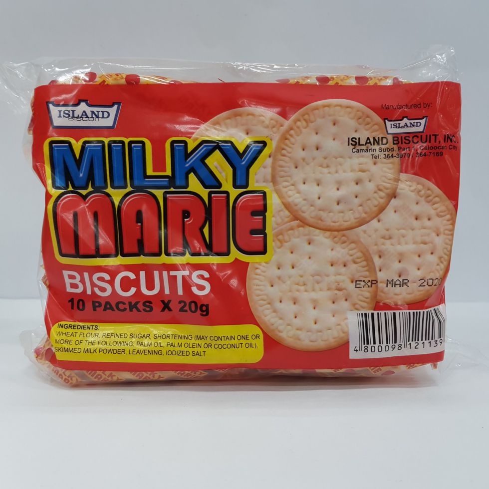 Island Milky Marie Biscuits 20gx10s | Shopee Philippines