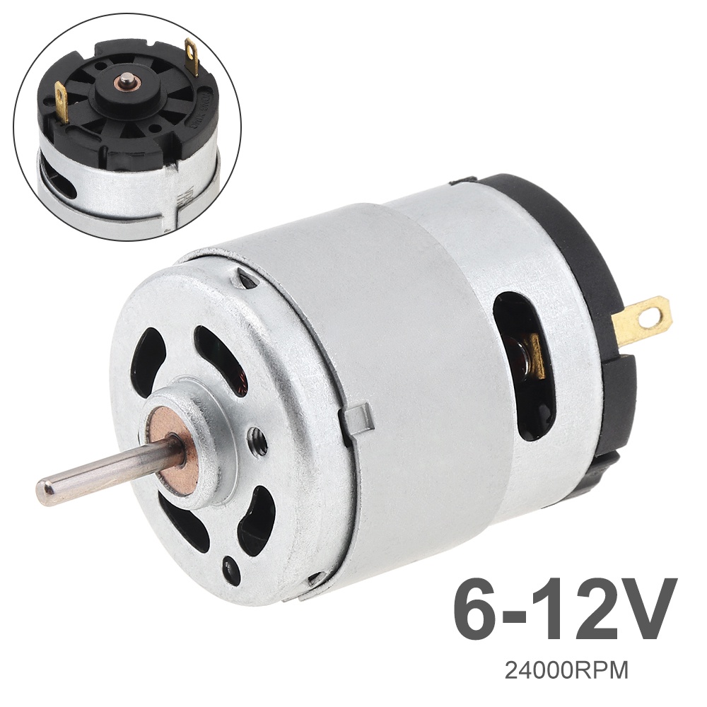 RS365 Micro DC Motor 3V 6V 12V 130 R140 R260 R280 R365 R380 RS385 Carbon Brush Electric Motor For Hair Dryer DIY Toy Fan Motor - 13
