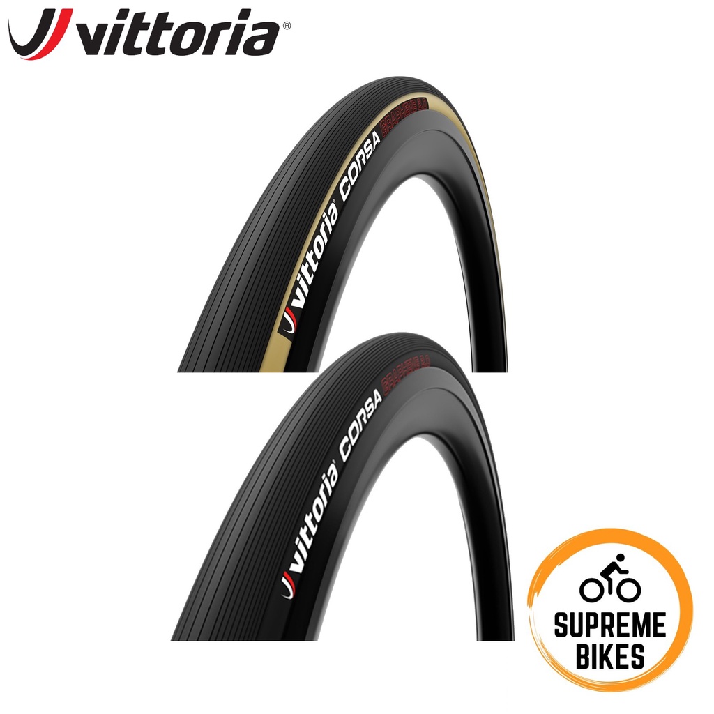 Vittoria Corsa Race Road Bike Tire Cotton & Graphene (Folding) Shopee