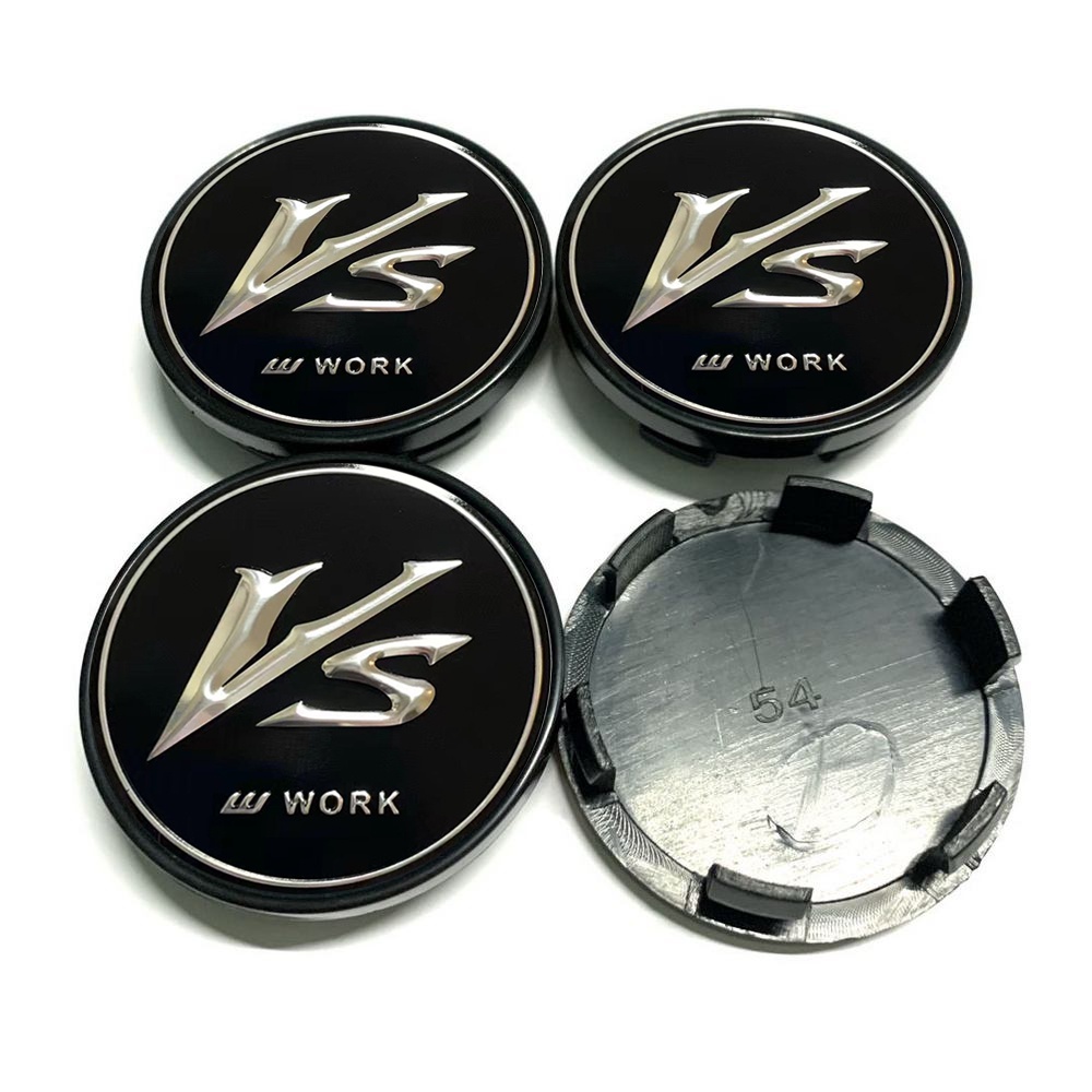 4pcs 54mm work wheel center cap dust proof hood cover plastic base rim hub cap work racing for