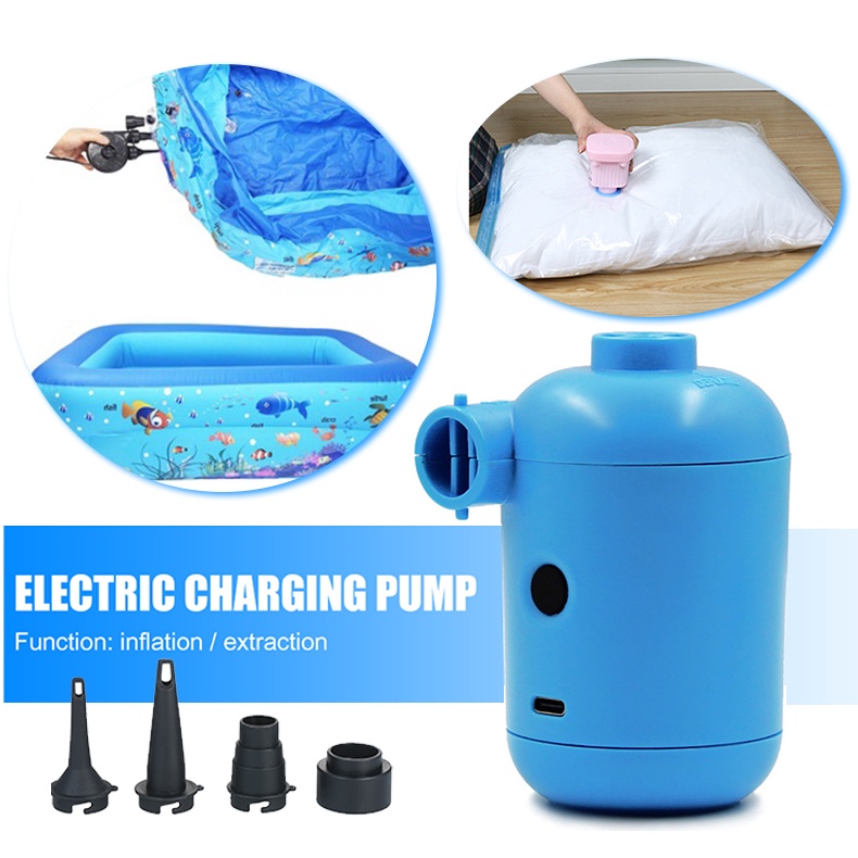 Mini Electric Air Pump USB Vacuum Pump Storage Bag Portable Camping