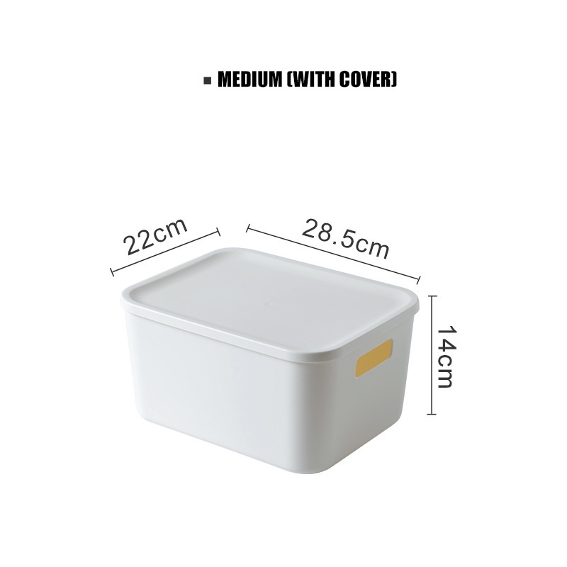 Desktop Storage Box Plastic Office Desk Kitchen Cosmetic Storage Box ...