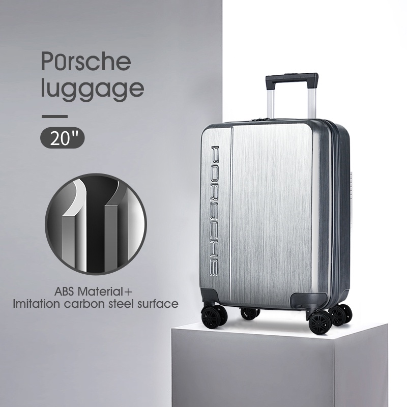 Freebird P0rsche travel suitcase 20 inch imitation carbon steel hand