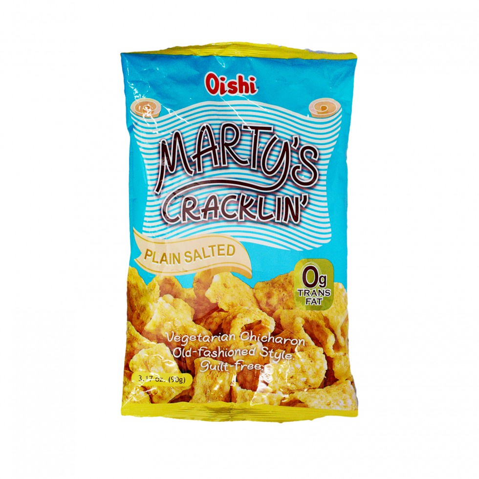 Oishi Marty's Cracklin Plain Salted 90g | Shopee Philippines