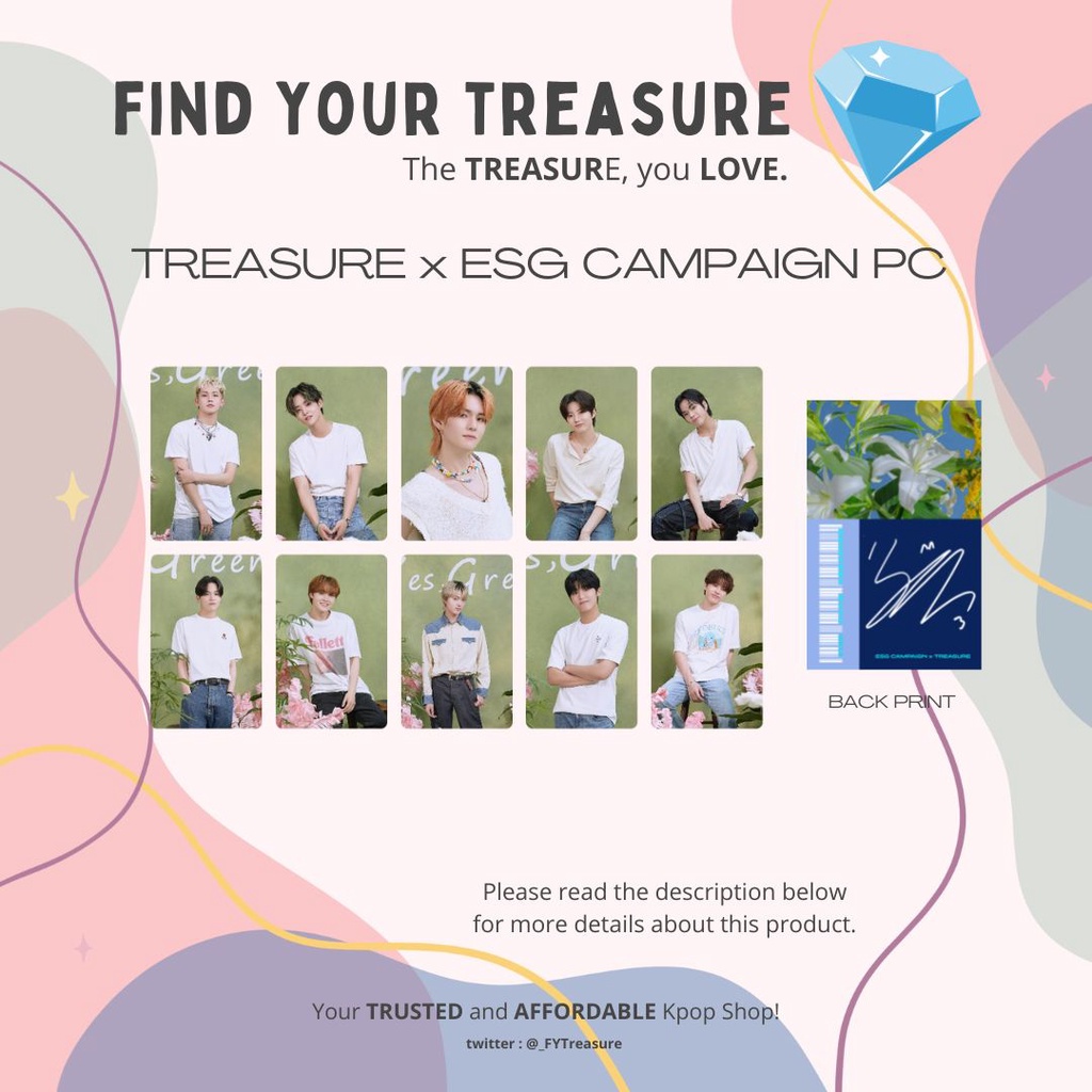 (FIND YOUR TREASURE) TREASURE x ESG CAMPAIGN PC (UNOFFICIAL) Shopee