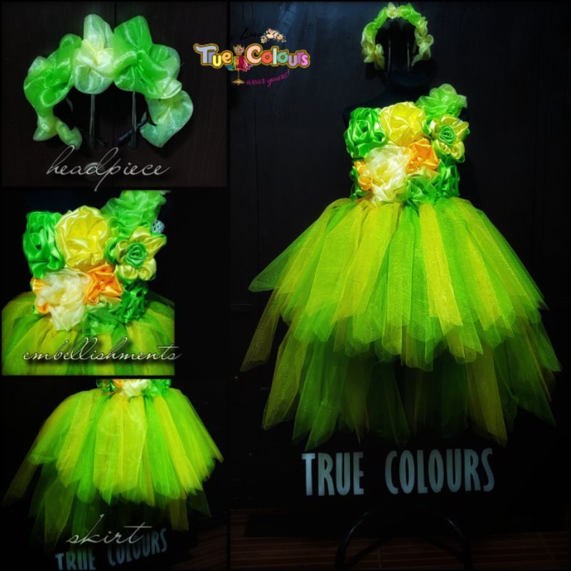 Tinkerbell Tutu Dress Set (1-8yrs): Wand, Headpiece & barefoot Sandals |  Shopee Philippines