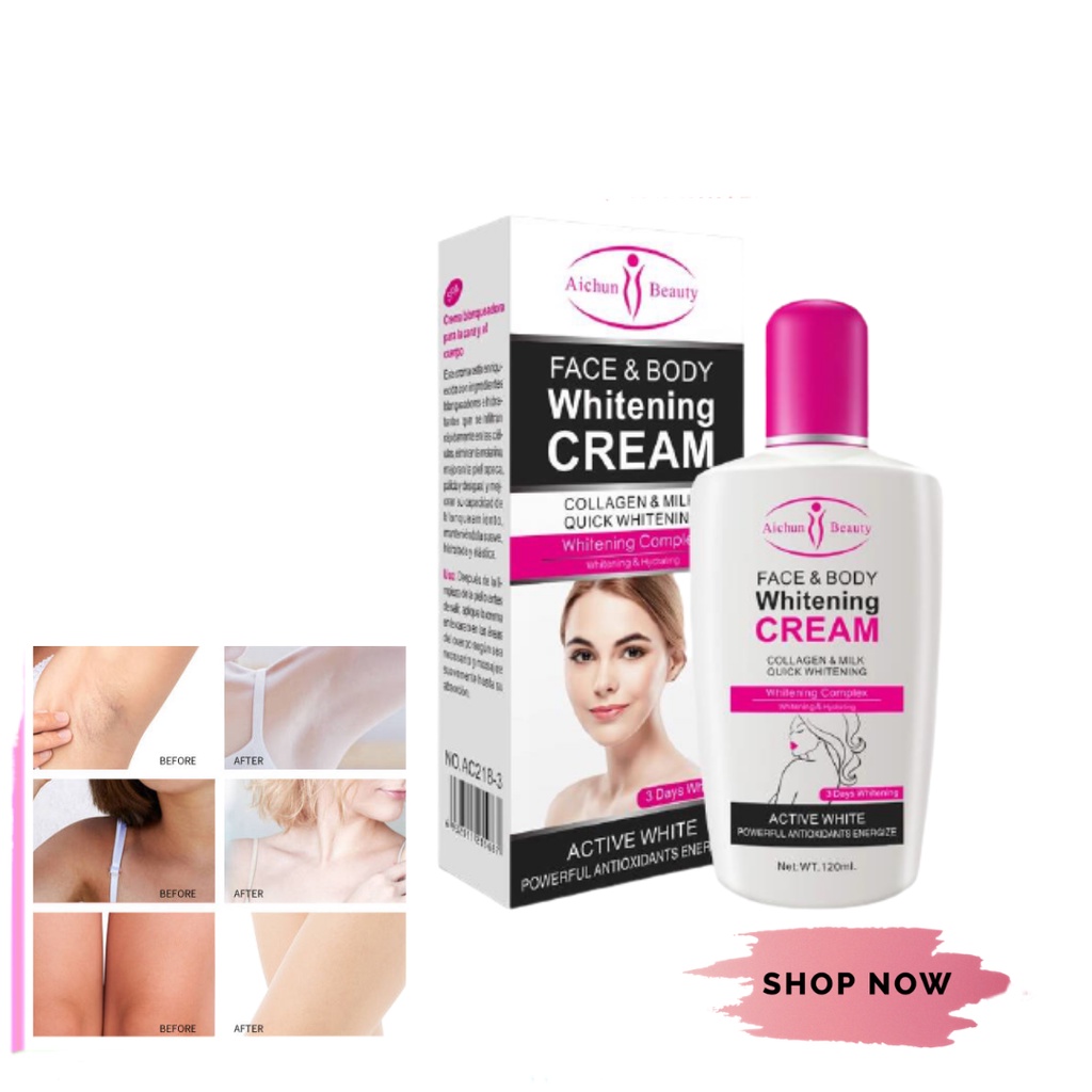 Effective Aichun Beauty Face And Body Whitening Cream Collagen Quick