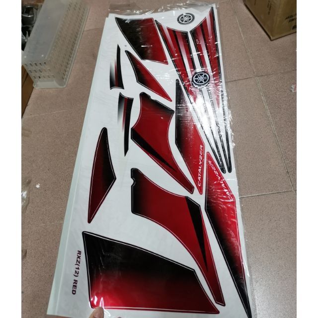 MORITAKA STICKER RXZ SKALA MERAH BIRU HITAM NORMAL/MORITAKA/YAMAHA HLY ...
