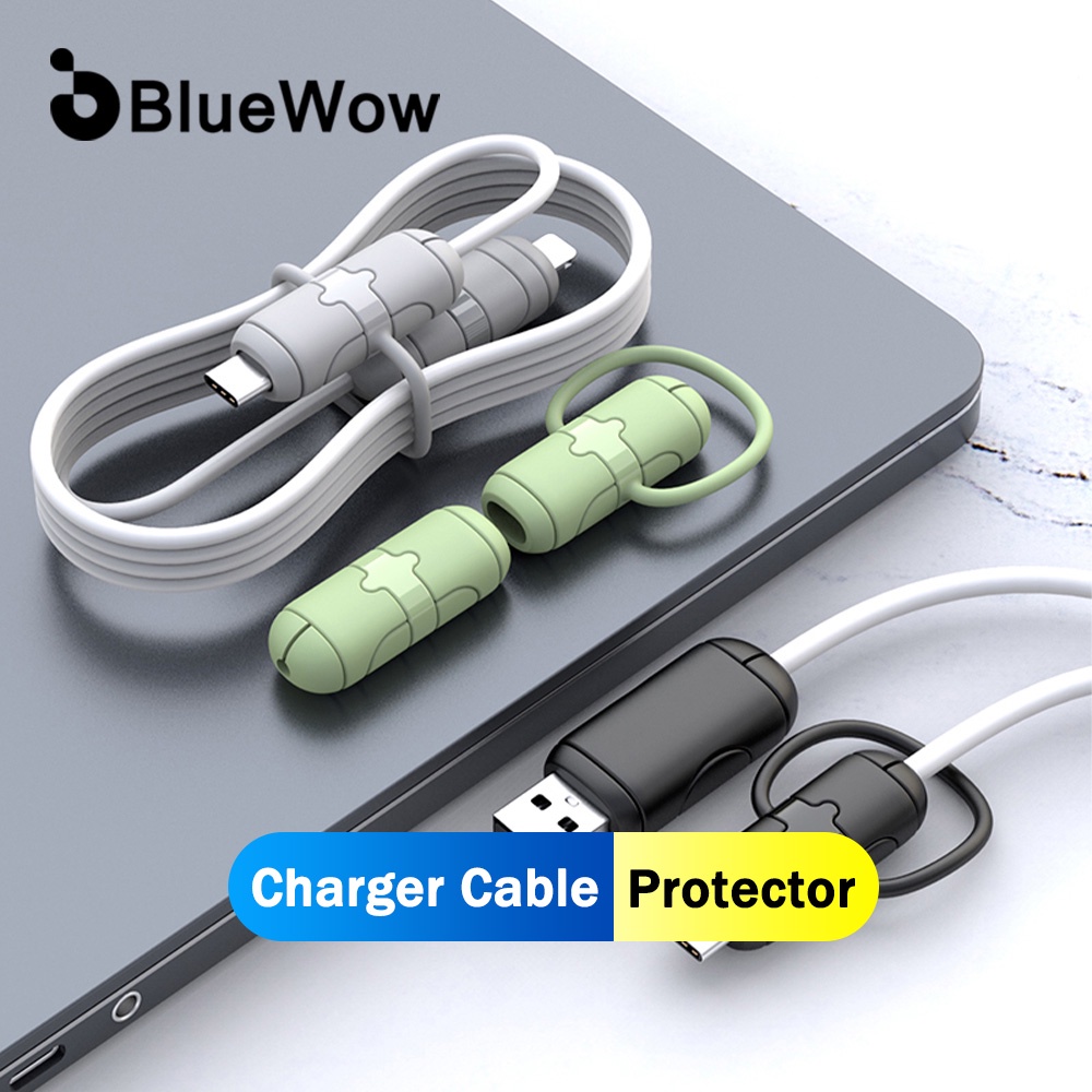 BlueWow Cable Protector For Android iPhone 12 13 18/20w Charger Head ...