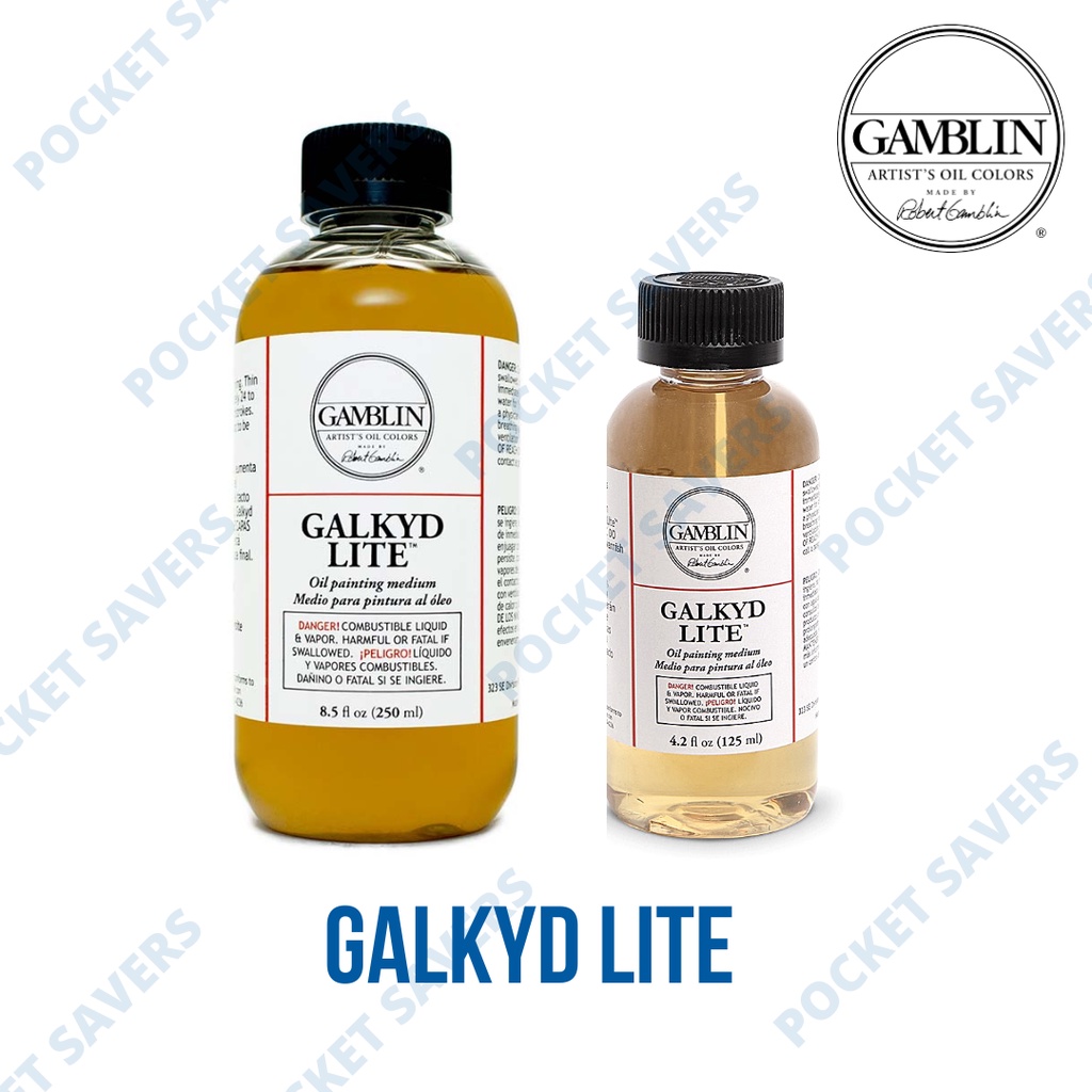 GAMBLIN Galkyd Lite 125 ml 1 Liter (Oil Thinner, Transparent, Gloss