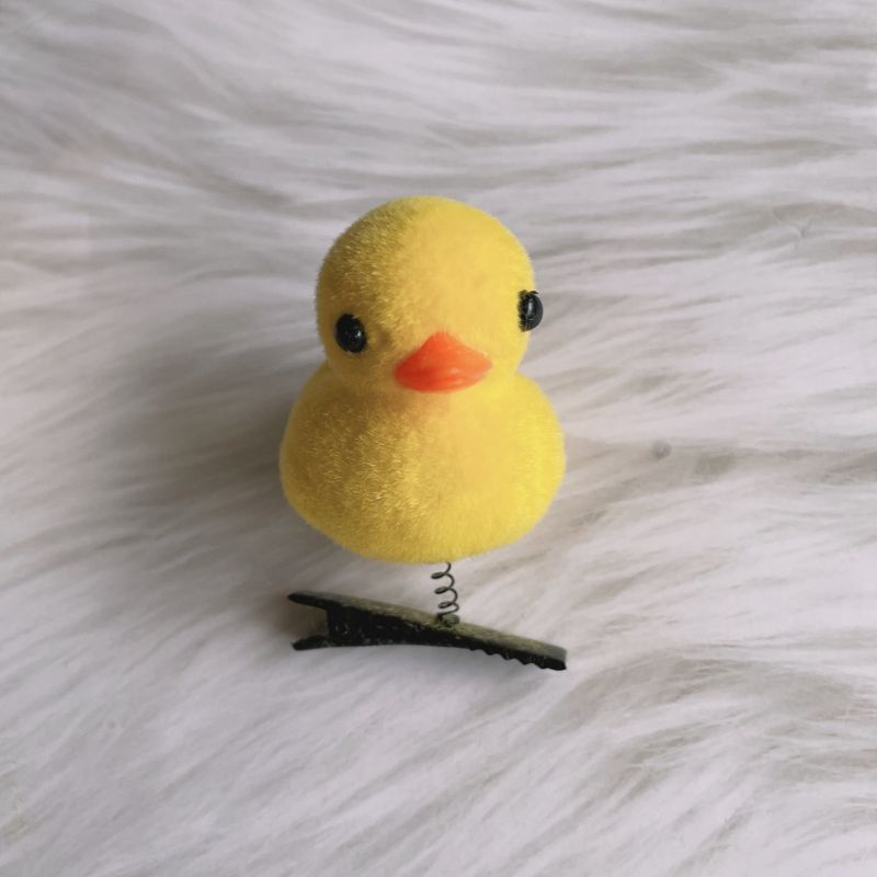 Cute Fun Hairpins Three-dimensional Little Yellow Duck Hairpin Party ...