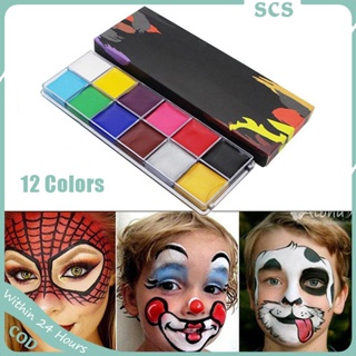 Body Face Paint Glow in the Dark Face Paint for Kids With Stencils UV Neon  Fluorescent Art Painting Halloween Party SFX Makeup