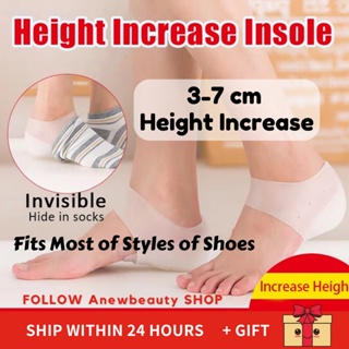 2 Pairs Of Heel Lift Inserts Height Boost Insole Invisible Boost Insole  Silicone 3 Layer Heel Support Height Adjustable Shoe Pads Foot Pads For  Shoes