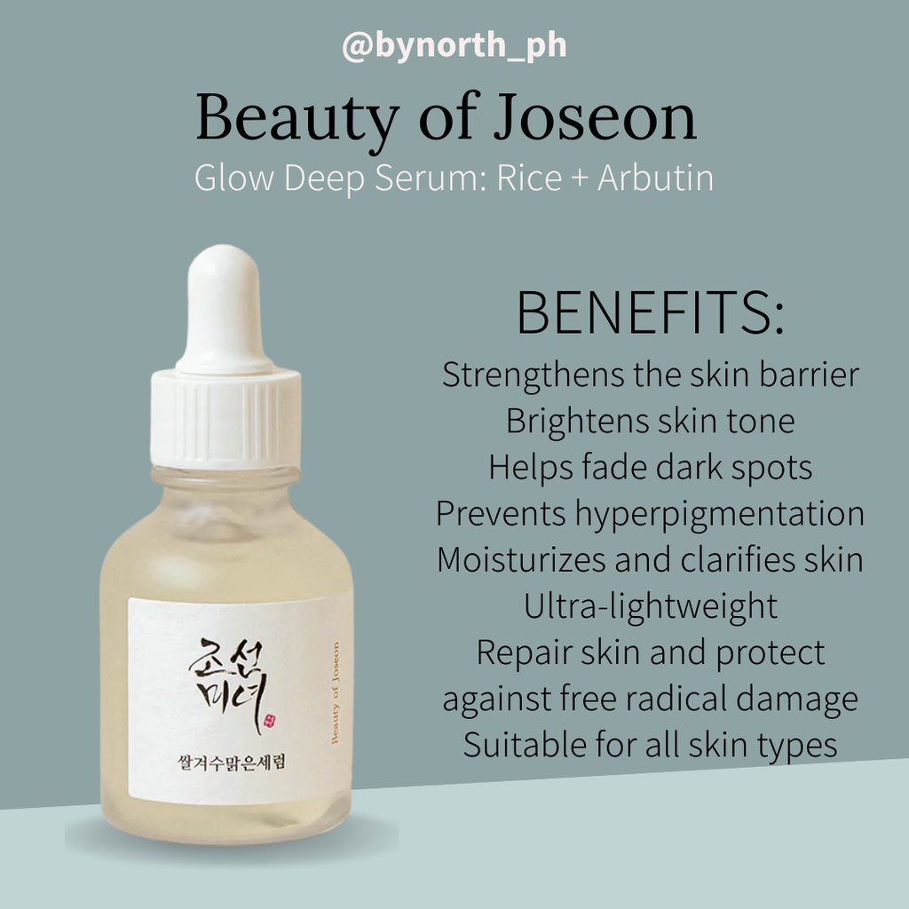 Beauty of Joseon Glow Deep Serum Rice + Arbutin 30ml Shopee Philippines