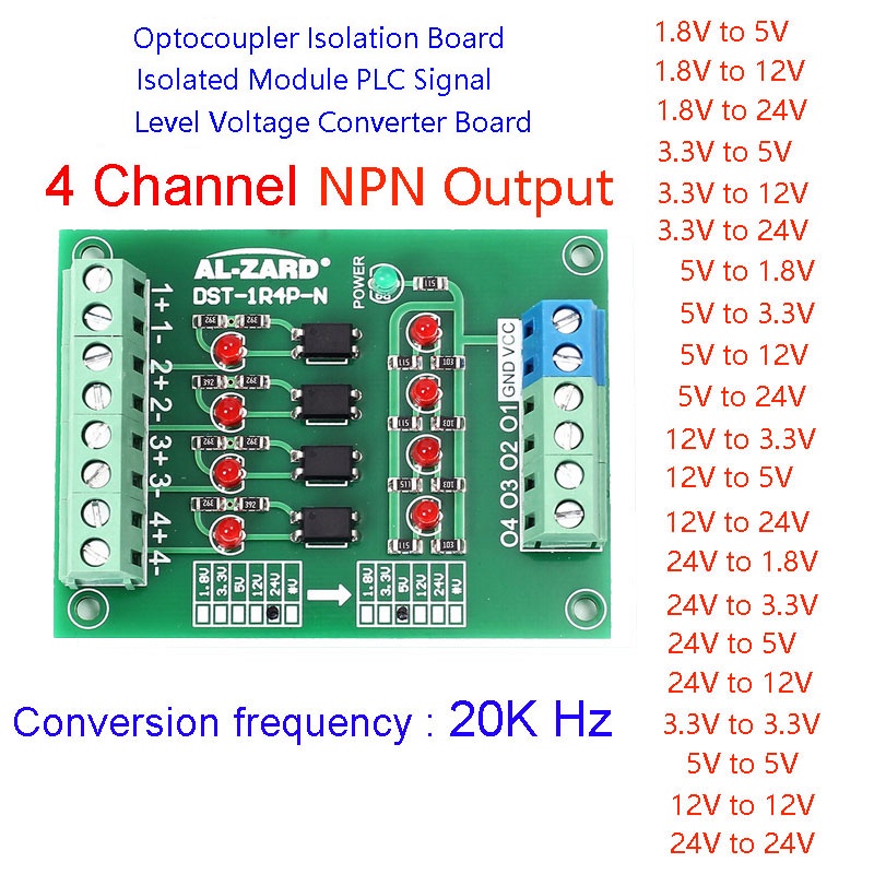 AL-ZARD Optocoupler Isolation Board Voltage Converter Isolated Module ...