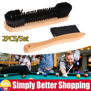 Pool Table Cleaners- 10 1/2 Horse Hair Wooden Pool Table Brush - Seybert's  Billiards Supply