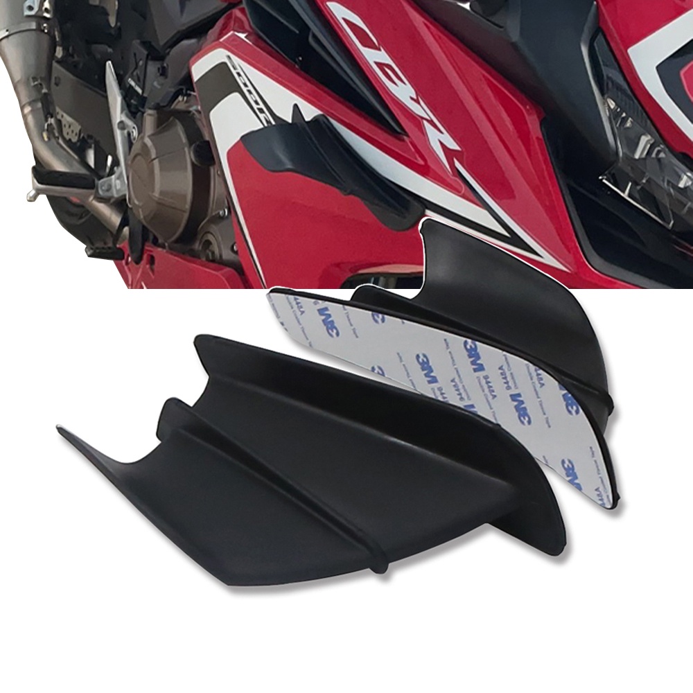 Pair Universal Motorcycle Winglet Side Wings Fittings For Honda Yamaha And All Motorcycles