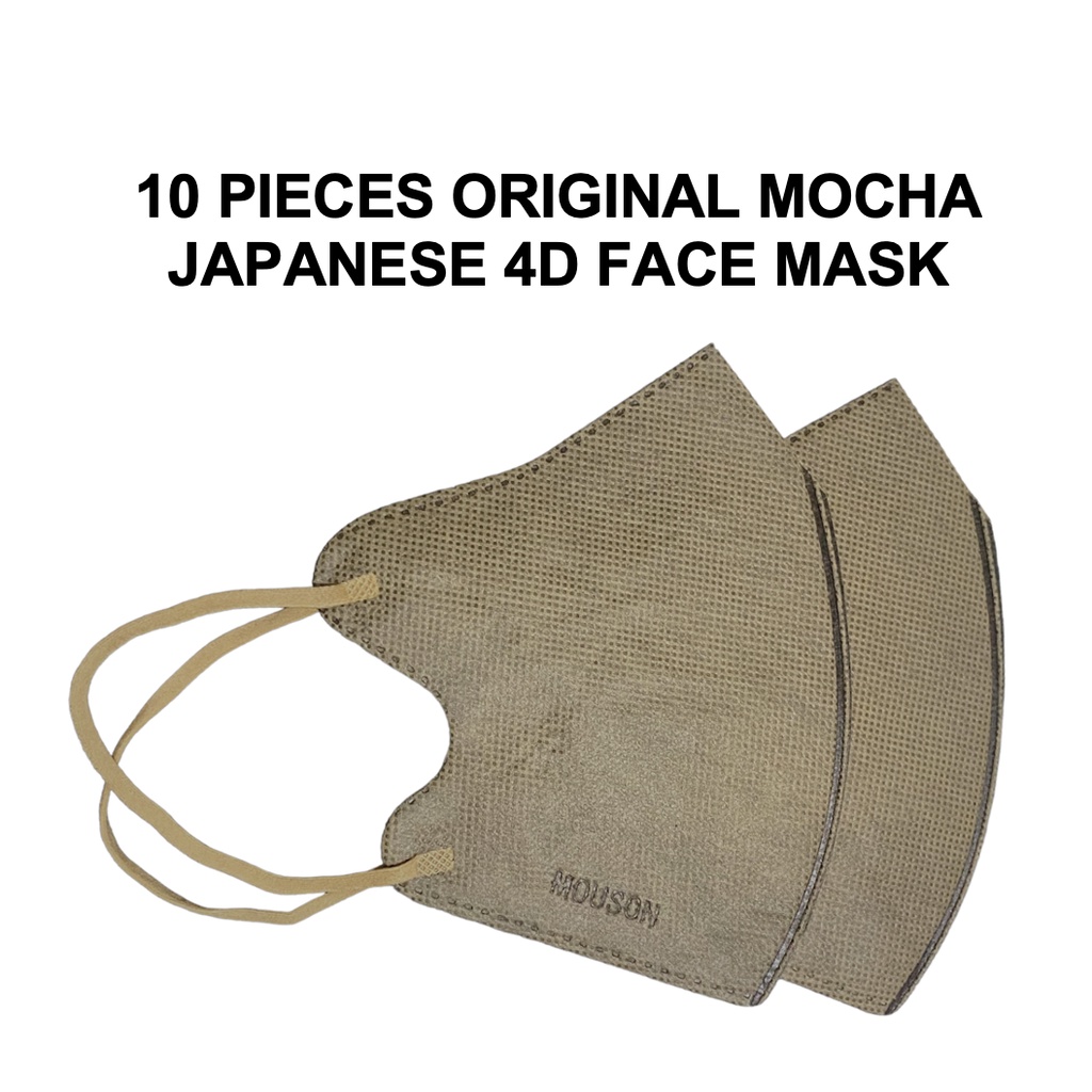10PCS ORIGINAL JAPANESE MOUSON 4D FACE MASK SKIN FRIENDLY BETTER THAN