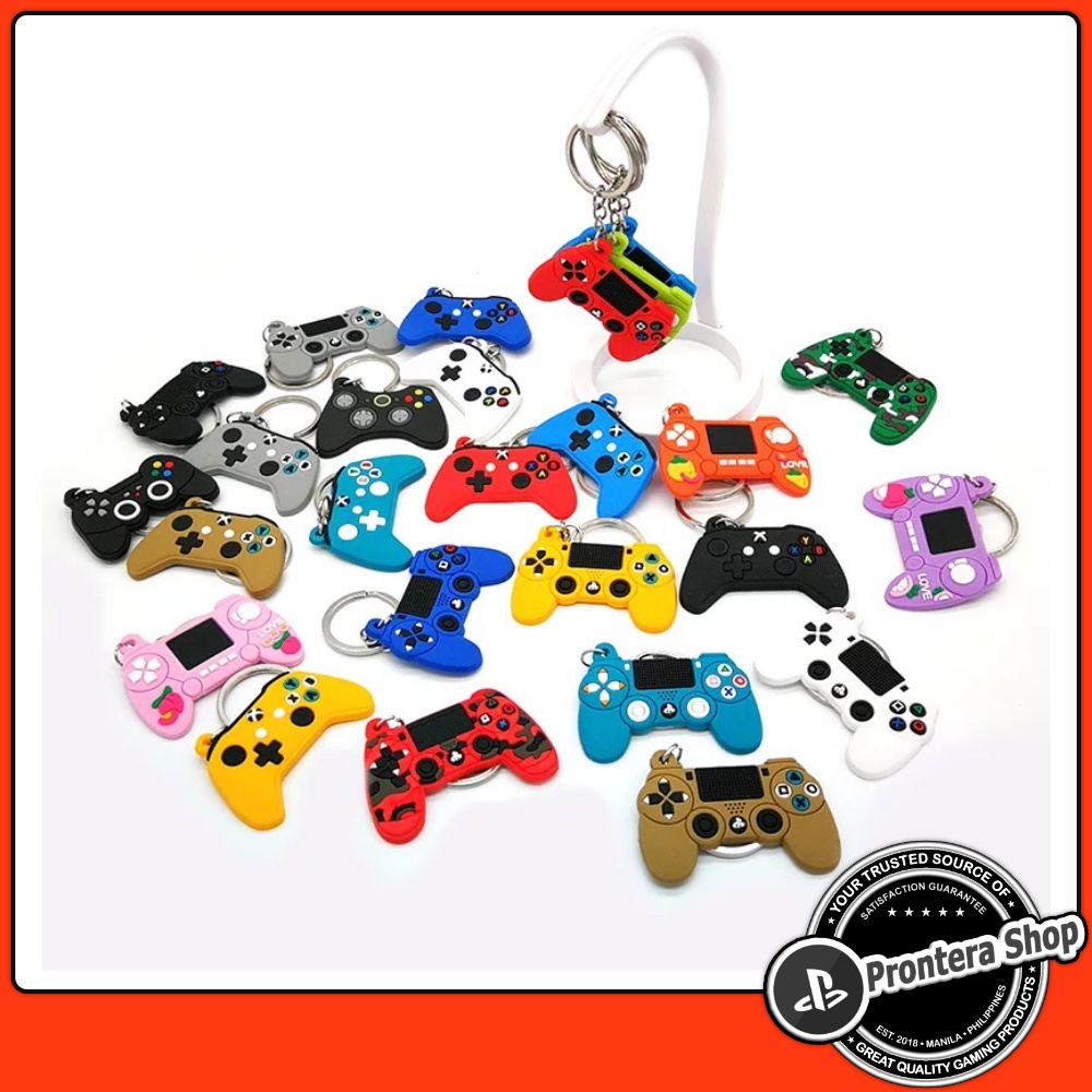 Video Game Controller PS3 PS4 Xbox One Design Keychain Thin Soft PVC Keyring Key Chain Bag Tag Ring