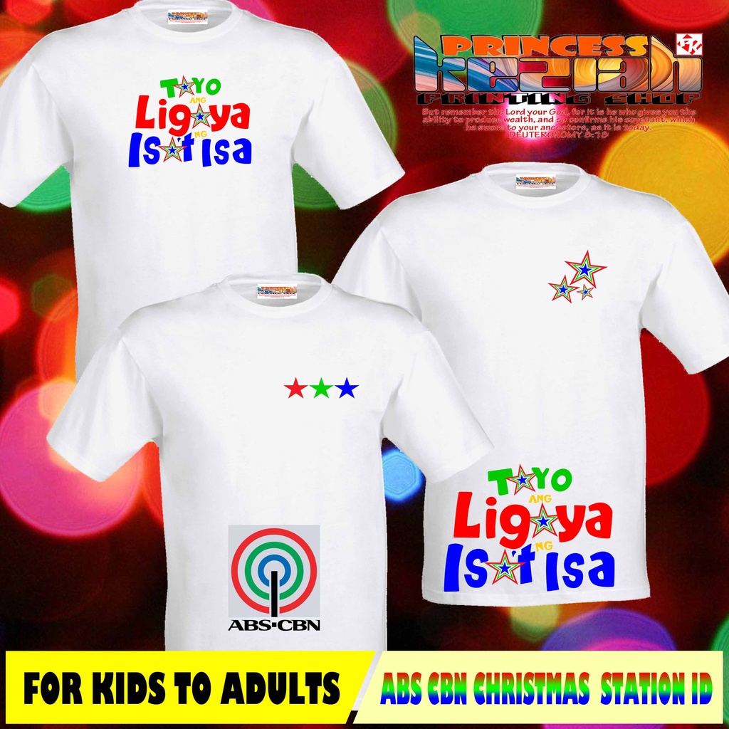 ABS CBN Christmas I.D. 2022 Shirt / Tayo ang Ligaya sa Isa't Isa / Christmas Tshirt Shopee