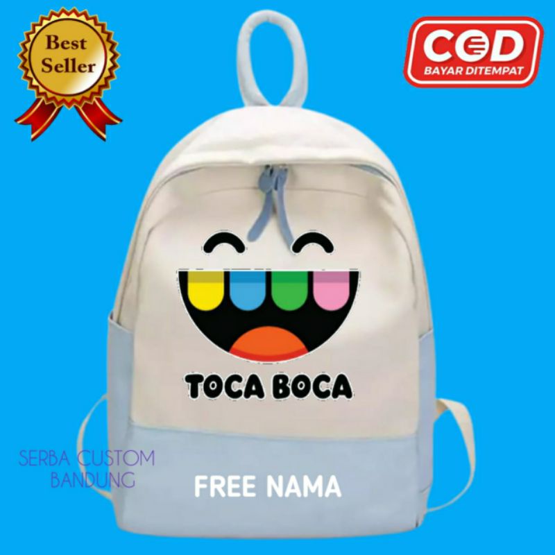 Toca Boca Life world School Bag Children's Backpack Shopee Philippines