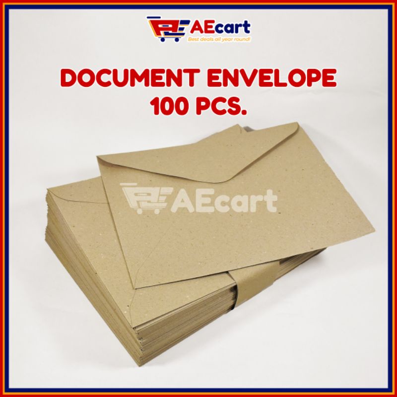 100pcs | 𝐁𝐑𝐎𝐖𝐍 𝐄𝐍𝐕𝐄𝐋𝐎𝐏𝐄 | Short/Long | aecart | Shopee Philippines